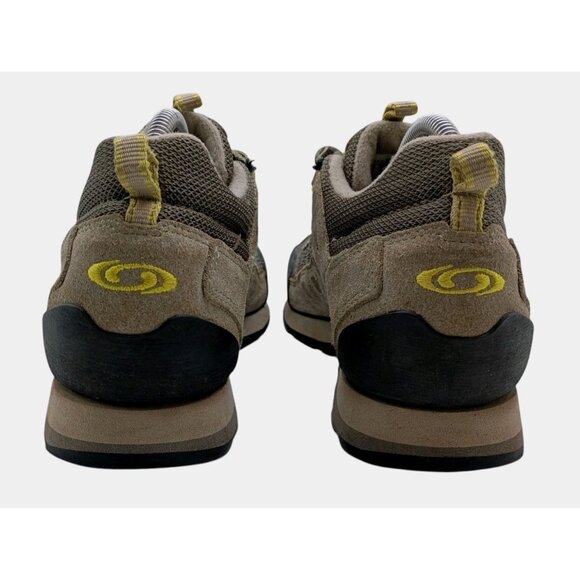 Vintage‎ SALOMON Womens Tan Suede Hiking Contragrip Shoes Sz 10 Med Y2K Sneakers - Picture 7 of 9